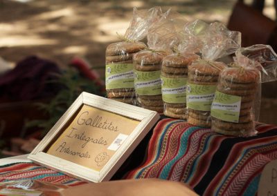 Puesto de ventas de galletas integrales