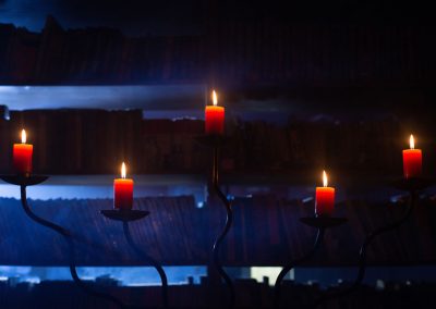 Foto de candelabro con velas