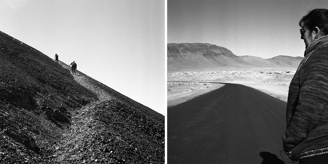 Collage de fotos de montaña